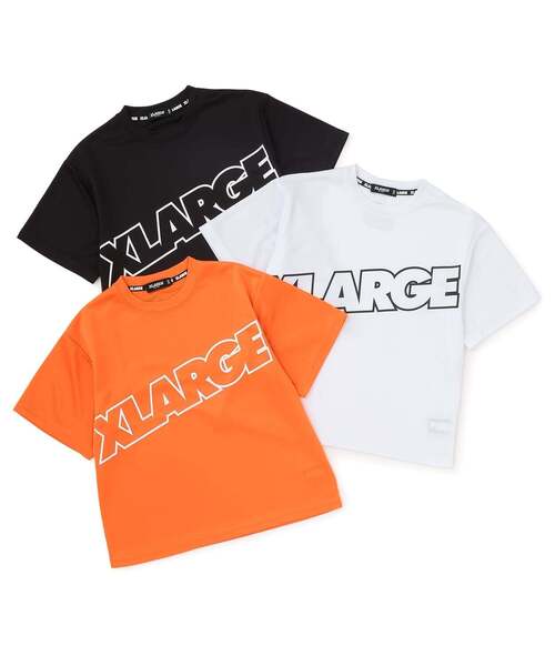 XLARGE KIDS(エクストララージキッズ)の「アウトラインロゴ半袖Tシャツ(Tシャツ/カットソー・キッズ・ブラック/ホワイト/オレンジ・130cm/110cm/120cm/140cm/90cm/100cm)」の9枚目の写真
