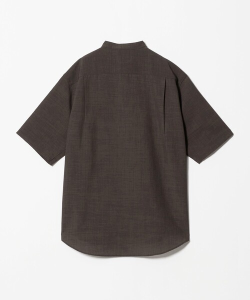 A DAY IN THE LIFE UNITED ARROWS(アデイインザライフユナイテッドアローズ)の「ウールライク ワッシャー リラックス バンドカラーシャツ-吸水速乾-<A DAY IN THE LIFE>(シャツ/ブラウス・メンズ・ダークブラウン/ダークグリーン/コバルトブルー・M/L)」の19枚目の写真