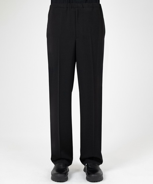 LAD MUSICIAN(ラッドミュージシャン)の「DRY CLOTH SLIM STRAIGHT PANTS(その他パンツ・メンズ・ブラック・46/44/42)」の2枚目の写真