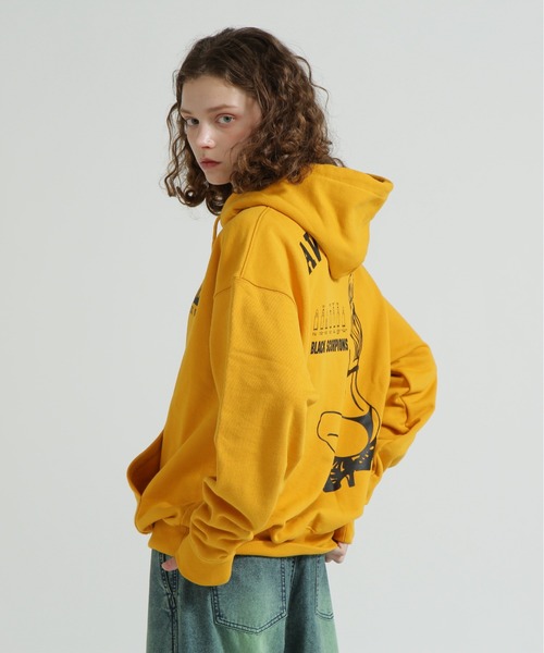AVIREX(アヴィレックス)の「《WEB&DEPOT限定》BLACK SCORPION SWEAT PULL OVER PARKA(パーカー・レディース・オレンジ/オリーブ/ブラック/マスタード/ライトグレー・F)」の4枚目の写真