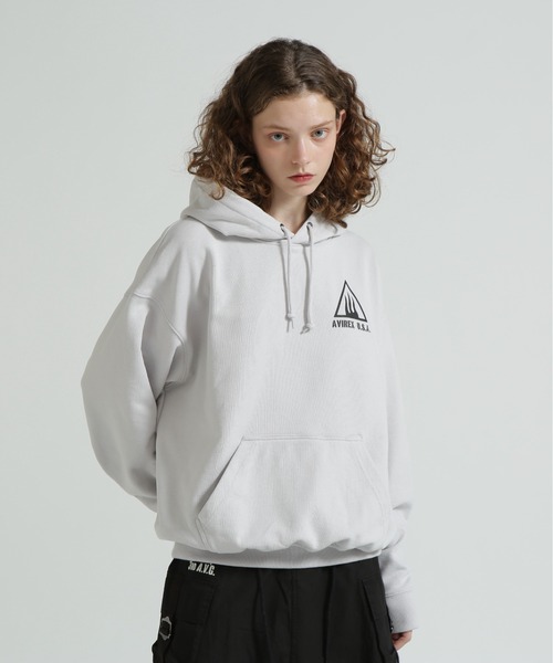 AVIREX(アヴィレックス)の「《WEB&DEPOT限定》BLACK SCORPION SWEAT PULL OVER PARKA(パーカー・レディース・オレンジ/オリーブ/ブラック/マスタード/ライトグレー・F)」の17枚目の写真