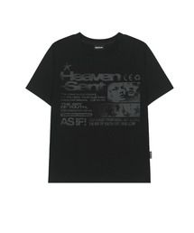 ODD STUDIO（オッドスタジオ）の「フェイスグランジグラフィックレギュラーフィットTシャツ - BLACK（Tシャツ/カットソー）」