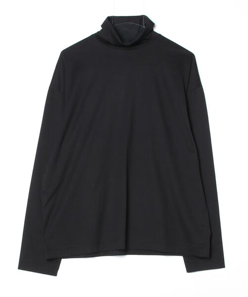 STUDIOUS(ステュディオス)の「COMFORT FIT TEE TURTLE NECK(Tシャツ/カットソー・メンズ・ブラック・1)」の1枚目の写真