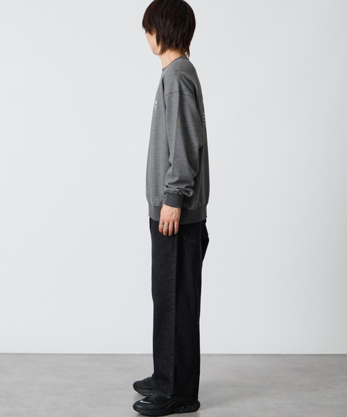 NANGA（ナンガ）の「【WEB先行予約】[NANGA/ナンガ] 別注 ヒストリーロゴ ネブクロ刺繍スウェット（スウェット・レディース・チャコール/ホワイト・S/L/M）」の5枚目の写真