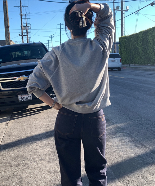 haag(ヘイグ)の「a cover stitch sweatshirt (grey)(スウェット・レディース・その他・FREE)」の5枚目の写真