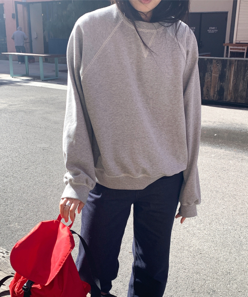 haag(ヘイグ)の「a cover stitch sweatshirt (grey)(スウェット・レディース・その他・FREE)」の11枚目の写真