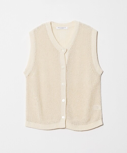 BEAUTY&YOUTH UNITED ARROWS（ビューティーアンドユースユナイテッドアローズ）の「フロントボタン ノースリーブニット プルオーバー（ベスト・レディース・ブラック/ダークブラウン/ナチュラル・FREE）」の20枚目の写真