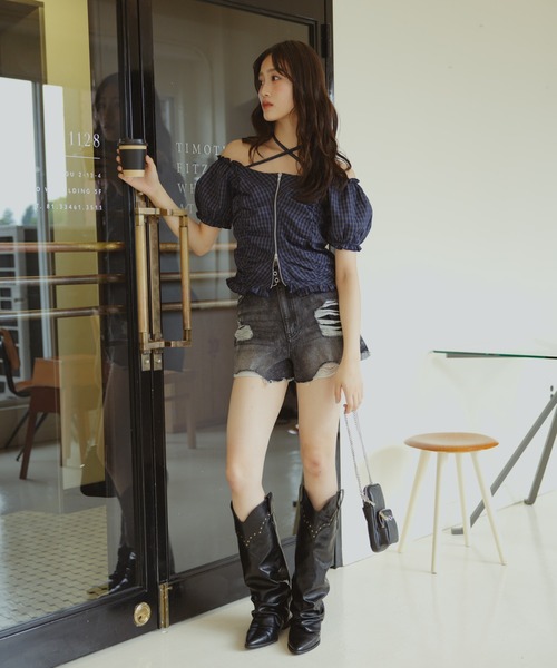 repipi armario（レピピ アルマリオ）の「カバーウエスタンブーツ（ブーツ・キッズ・ブラック・SMALL/MEDIUM/LARGE）」の4枚目の写真