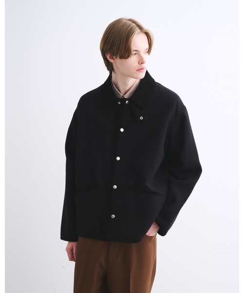 Traditional Weatherwear(トラディショナルウェザーウェア)の「WAVERLY STUDS SHORT(ダウンジャケット/コート・メンズ・ブラック・38/36)」の1枚目の写真