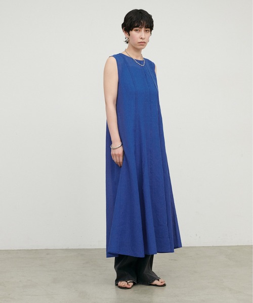 LARUTA（ラルータ）の「【LARUTA】ランダムタックフレアノースリワンピース（ワンピース・レディース・ブラック/ブルー/その他1・FREE）」の10枚目の写真