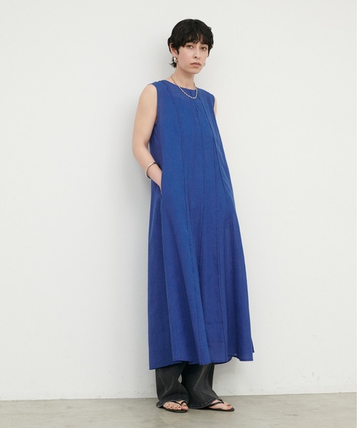 LARUTA（ラルータ）の「【LARUTA】ランダムタックフレアノースリワンピース（ワンピース・レディース・ブラック/ブルー/その他1・FREE）」の13枚目の写真