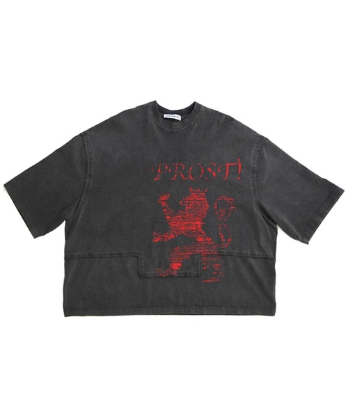 68&brothers(シックスティエイトアンドブラザーズ)の「LUXENBURG / CASTLE TEE PROST!(Tシャツ/カットソー・メンズ・ブラック・X-LARGE)」の1枚目の写真