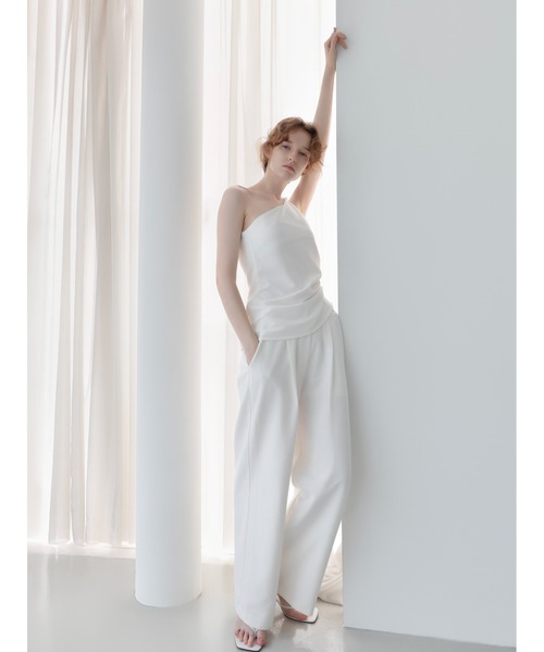 NOWNS（ナウンス）の「Lou | Single tuck banding pants（その他パンツ・レディース・アイボリー・FREE）」の2枚目の写真