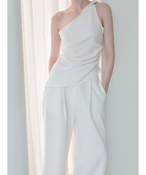 NOWNS（ナウンス）の「Lou | Single tuck banding pants（その他パンツ・レディース・アイボリー・FREE）」の3枚目の写真