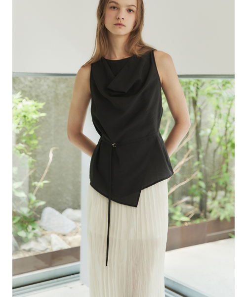 LETQSTUDIO(レチケットスタジオ)の「ミックスドプリーツシアースカート、クリーム(スカート・レディース・その他・SMALL/MEDIUM)」の4枚目の写真