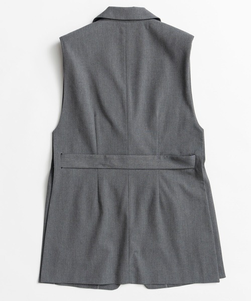 MAISON SPECIAL(メゾンスペシャル)の「【2026Autumn PRE-ORDER】Belted Side-Open Vest/ベルテッドサイドオープンジレ(その他アウター・レディース・ブラック/グレー・FREE)」の15枚目の写真