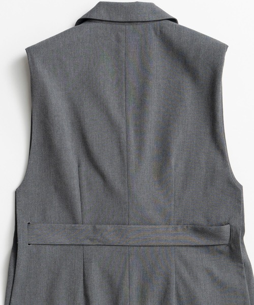 MAISON SPECIAL(メゾンスペシャル)の「【2026Autumn PRE-ORDER】Belted Side-Open Vest/ベルテッドサイドオープンジレ(その他アウター・レディース・ブラック/グレー・FREE)」の16枚目の写真