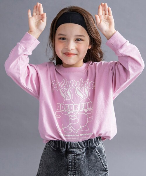 アナスイミニ　Anna Sui mini 半袖Tシャツ XL 160 セール】【人気商品再入荷】【直営店で取り扱い無し】袖チュール花ロゴ