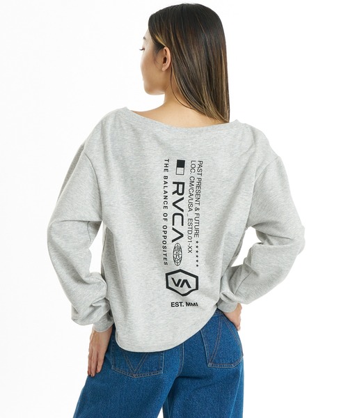 RVCA(ルーカ)の「RVCA/ルーカ スウェット BG044004(スウェット・レディース・ブラック/グレー/モカ・M/S)」の1枚目の写真