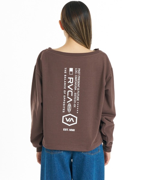RVCA(ルーカ)の「RVCA/ルーカ スウェット BG044004(スウェット・レディース・ブラック/グレー/モカ・M/S)」の3枚目の写真