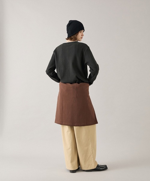 ONCILY(オンシェリー)の「HEART PATCH STITCH HENLEY NECK THERMAL / ハートパッチステッチヘンリーネックサーマル(Tシャツ/カットソー・メンズ・ネイビー/ブラック/ブラウン/ボルドー・SMALL/MEDIUM/LARGE)」の11枚目の写真