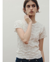 shirring velour tee