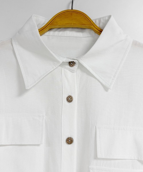 ONEP STAR(ワンピスター)の「シアーオーバーサイズシャツ(シャツ/ブラウス・レディース・ホワイト・MEDIUM/LARGE/X-LARGE)」の7枚目の写真