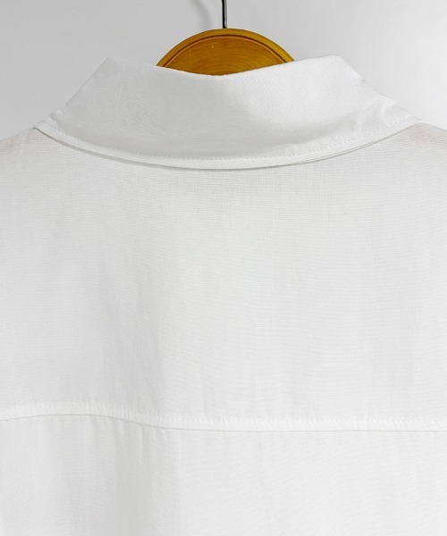 ONEP STAR(ワンピスター)の「シアーオーバーサイズシャツ(シャツ/ブラウス・レディース・ホワイト・MEDIUM/LARGE/X-LARGE)」の6枚目の写真