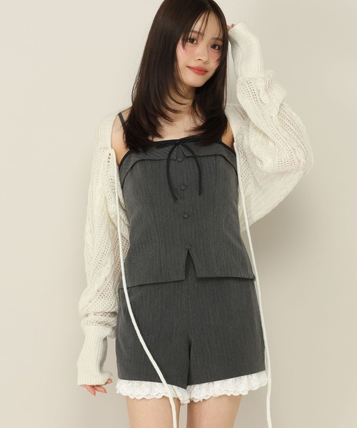 Heather（ヘザー）の「アソートリボンビスチェ　1051949（その他トップス・レディース・ダークグレー/グレー系その他/ブラウン系その他・FREE）」の6枚目の写真
