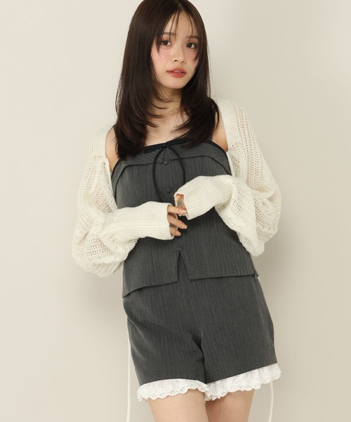 Heather（ヘザー）の「アソートリボンビスチェ　1051949（その他トップス・レディース・ダークグレー/グレー系その他/ブラウン系その他・FREE）」の7枚目の写真