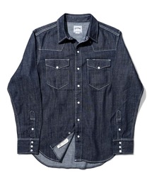 HOUSTON（ヒューストン）の「HOUSTON ヒューストン USA COTTON DENIM WESTERN SHIRT USAコットン デニム ウエスタンシャツ（シャツ/ブラウス）」