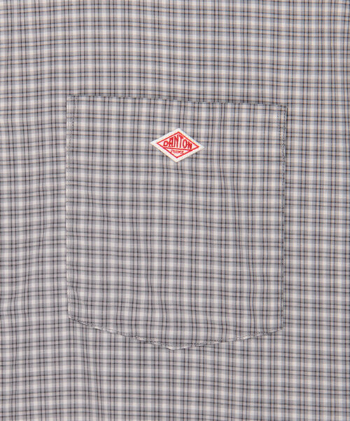 DANTON(ダントン)の「DANTON | プランサーボタン シャツワンピース PLAID WOMEN(シャツワンピース・レディース・グレー系その他/グリーン系その他・36)」の9枚目の写真