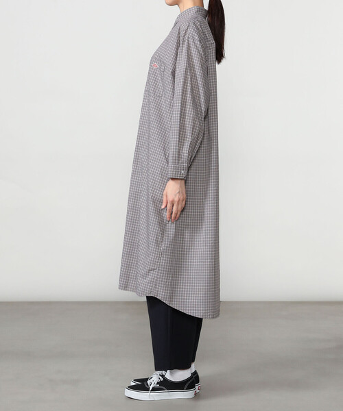 DANTON(ダントン)の「DANTON | プランサーボタン シャツワンピース PLAID WOMEN(シャツワンピース・レディース・グレー系その他/グリーン系その他・36)」の11枚目の写真