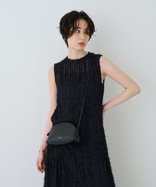 Rouge vif(ルージュヴィフ)の「【人気追加】フェザーノースリーブワンピース(ワンピース・レディース・ブラック/ホワイト・フリー)」の22枚目の写真