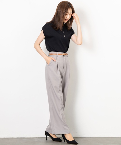 MAISONCOMFY （メゾンコンフィ）の「【上品な印象のフレンチニット】肩のラインを美しく見せるミニマルニット（ニット/セーター・レディース・ブラック/グレイッシュベージュ/ボルドー・FREE）」の16枚目の写真