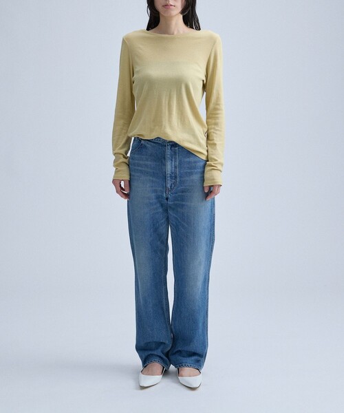 MAAI(マアイ)の「Sheer Longsleeve T-shirt(Tシャツ/カットソー・レディース・オフホワイト/ライトブラウン/イエロー系その他4・MEDIUM/LARGE)」の13枚目の写真