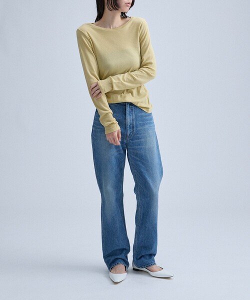 MAAI(マアイ)の「Sheer Longsleeve T-shirt(Tシャツ/カットソー・レディース・オフホワイト/ライトブラウン/イエロー系その他4・MEDIUM/LARGE)」の15枚目の写真