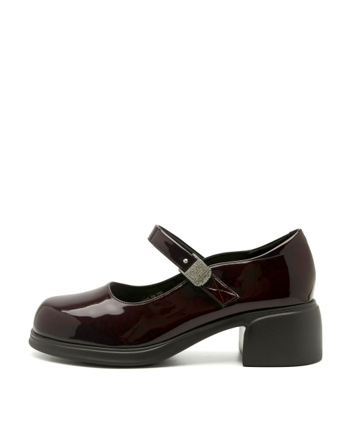 SPUR(シュプール)の「Merlin softly maryJane pumps エナメル パンプス ヒール 5.5cm -WA9017 (2color)(パンプス・レディース・ブラック/ダークパープル・22.5cm/25cm/24.5cm/24cm/23.5cm/23cm)」の10枚目の写真