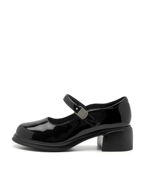 SPUR(シュプール)の「Merlin softly maryJane pumps エナメル パンプス ヒール 5.5cm -WA9017 (2color)(パンプス・レディース・ブラック/ダークパープル・22.5cm/25cm/24.5cm/24cm/23.5cm/23cm)」の9枚目の写真