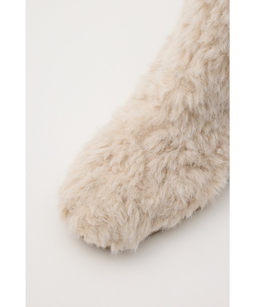 LAGUA GEM（ラグアジェム）の「FAUX FUR SHORT ブーツ（ブーツ・レディース・ブラック/アイボリー・SMALL/MEDIUM/LARGE）」の11枚目の写真