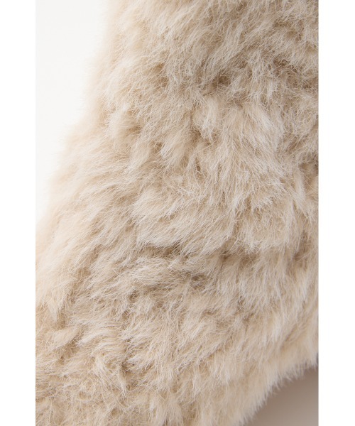 LAGUA GEM（ラグアジェム）の「FAUX FUR SHORT ブーツ（ブーツ・レディース・ブラック/アイボリー・SMALL/MEDIUM/LARGE）」の12枚目の写真
