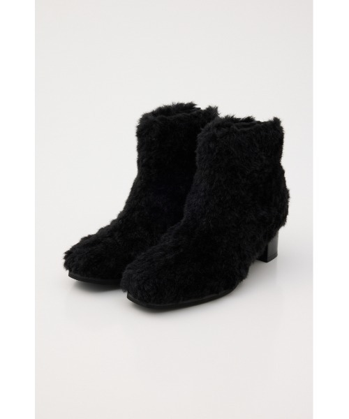 LAGUA GEM（ラグアジェム）の「FAUX FUR SHORT ブーツ（ブーツ・レディース・ブラック/アイボリー・SMALL/MEDIUM/LARGE）」の3枚目の写真