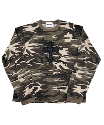 クロスカモフラージュ ワッフルTシャツ(ベージュ)