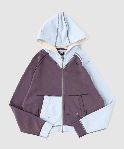 FAF(フェイク アス フラワーズ)の「FAF (FAKE AS FLOWERS) / フェイク アズ フラワーズ STELLA ZIP UP HOODIE(パーカー・メンズ・チャコールグレー/ネイビー/ホワイト系その他・1/2)」の3枚目の写真