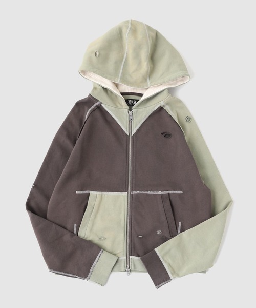 FAF(フェイク アス フラワーズ)の「FAF (FAKE AS FLOWERS) / フェイク アズ フラワーズ STELLA ZIP UP HOODIE(パーカー・メンズ・チャコールグレー/ネイビー/ホワイト系その他・1/2)」の1枚目の写真