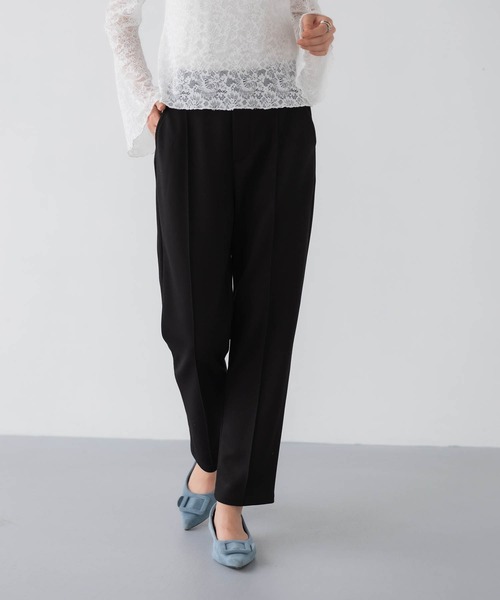 PERIPH(ペリフ)の「ダンボールテーパードパンツ(その他パンツ・レディース・ネイビー/ブラック/ブラウン・M/S)」の2枚目の写真