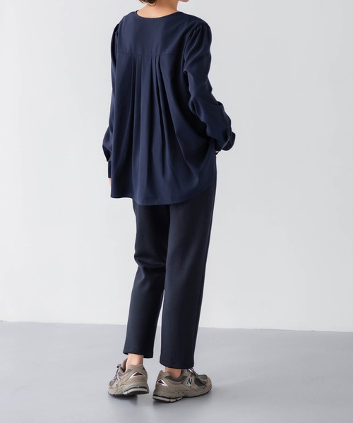 PERIPH(ペリフ)の「ダンボールテーパードパンツ(その他パンツ・レディース・ネイビー/ブラック/ブラウン・M/S)」の4枚目の写真