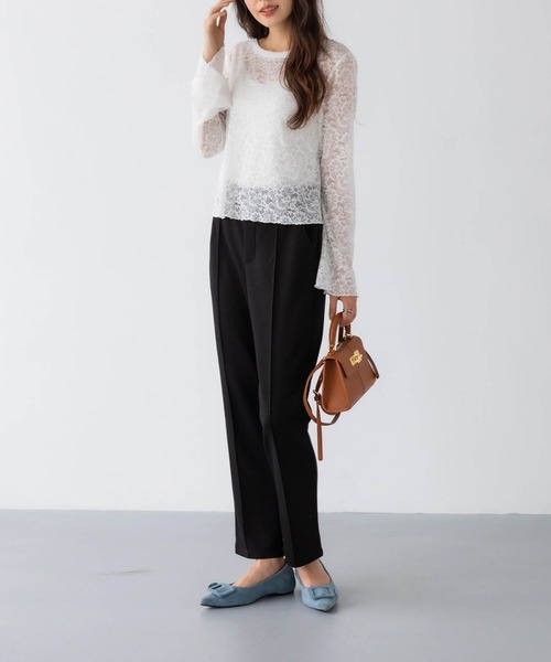 PERIPH(ペリフ)の「ダンボールテーパードパンツ(その他パンツ・レディース・ネイビー/ブラック/ブラウン・M/S)」の8枚目の写真