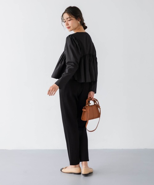 PERIPH(ペリフ)の「ダンボールテーパードパンツ(その他パンツ・レディース・ネイビー/ブラック/ブラウン・M/S)」の9枚目の写真
