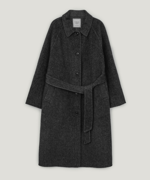 TWEE（トゥウィー）の「ポイデン バルマカン ハンドメイド ロングコート(ストラップセット)（チェスターコート・レディース・ダークブラウン/ダークグレー・FREE）」の7枚目の写真